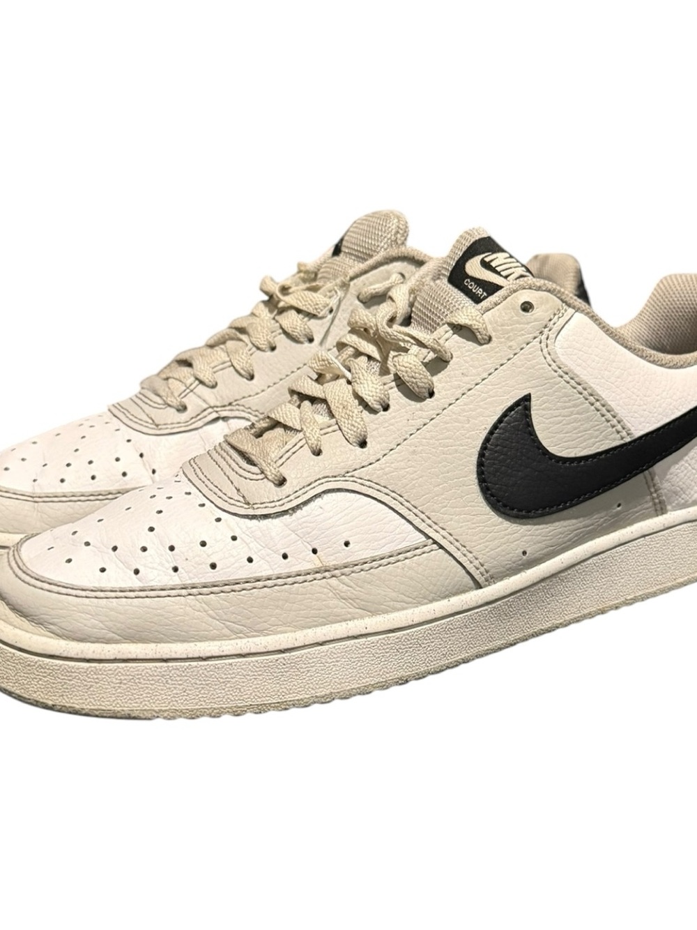 Nike Court Vision Next Nature Men’s Sneakers Low White Gray Size 9